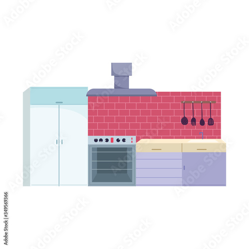 kitchen interior stove air extractor utensils cabinets and cupboard design