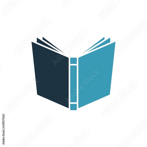 book icon, open book logo symbol for your company,