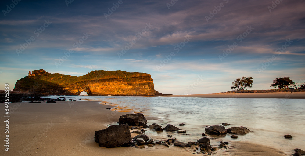 hole in the wall, eastern cape, south africa, long exposure