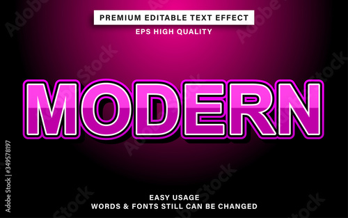 modern text effect