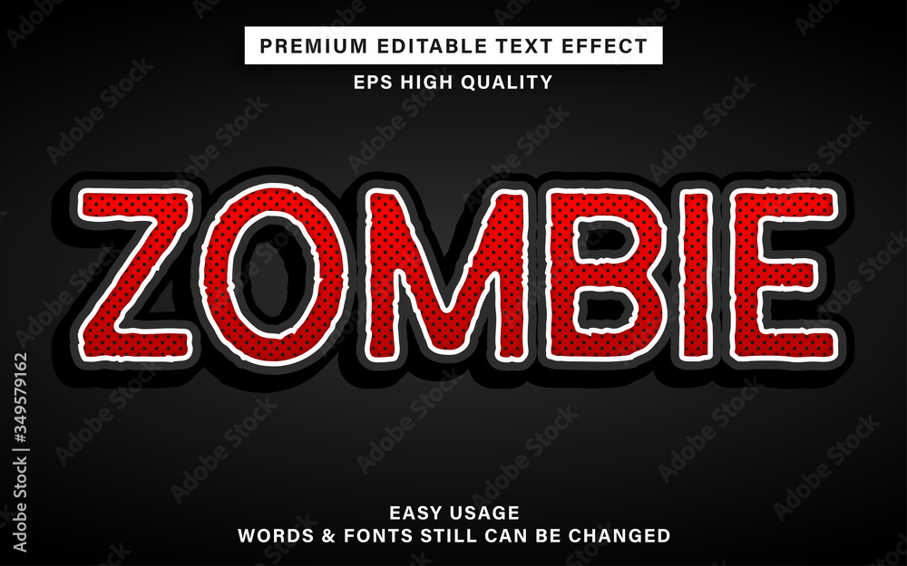 zombie text effect