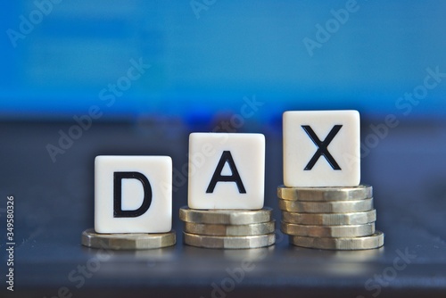 German DAX Stock exchange market concept