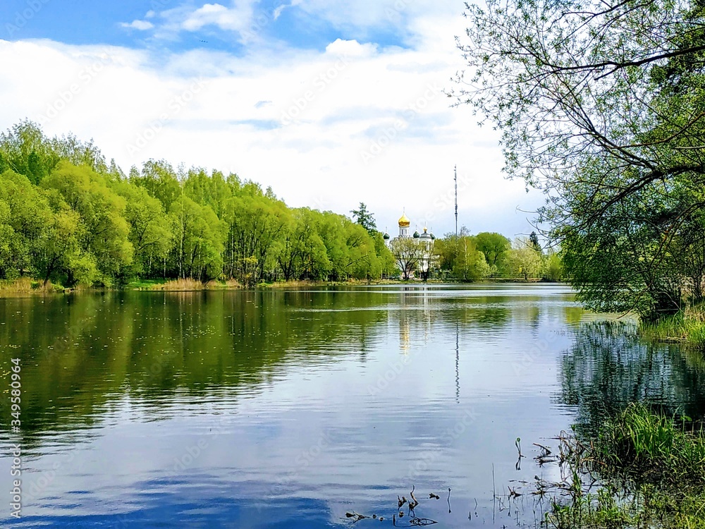 Obraz premium lake in the park