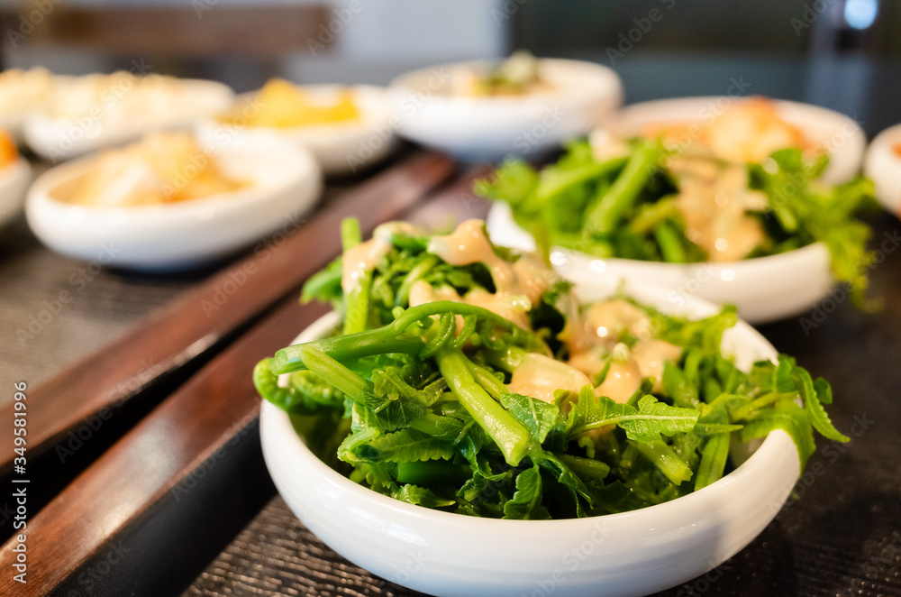 Taiwanese appetizer on a table Taiwanese appetizer on a table
