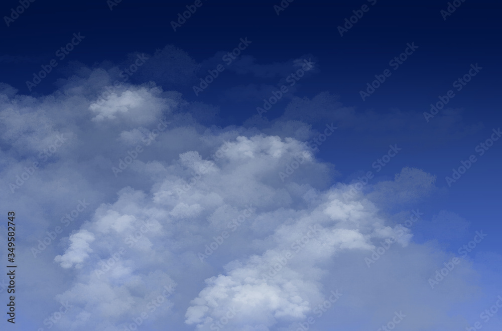 blue sky with clouds