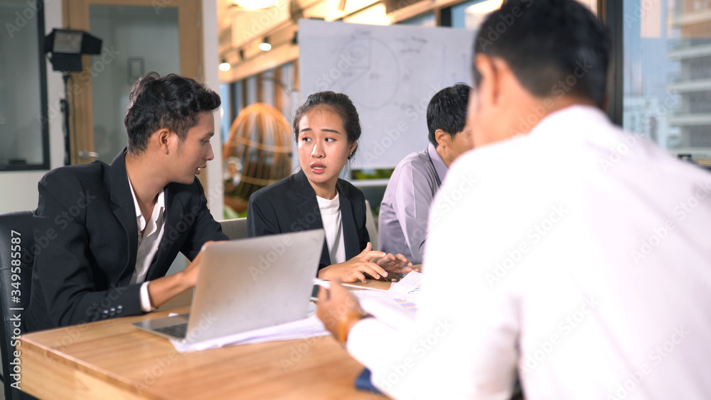 Fototapeta premium People discussing together in conference room