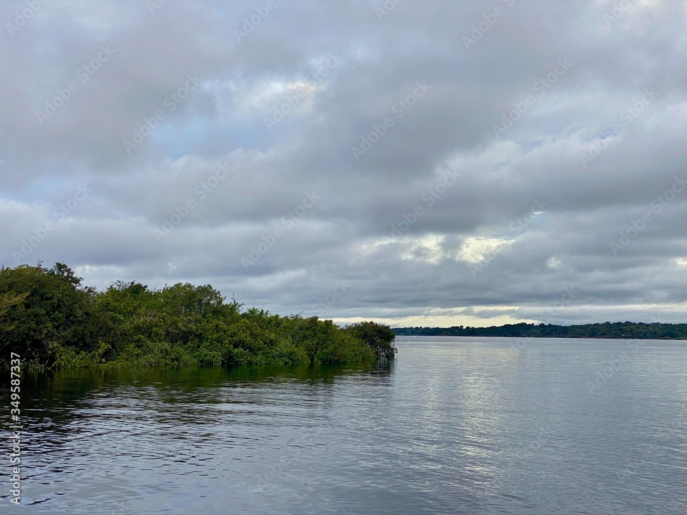 Sunset at Black River in Manaus, Amazonas - Brazil. Sunset at Black River in Manaus, Amazonas - Brazil.