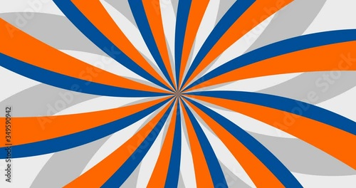 Animation of an abstract colorful background that rotates clockwise