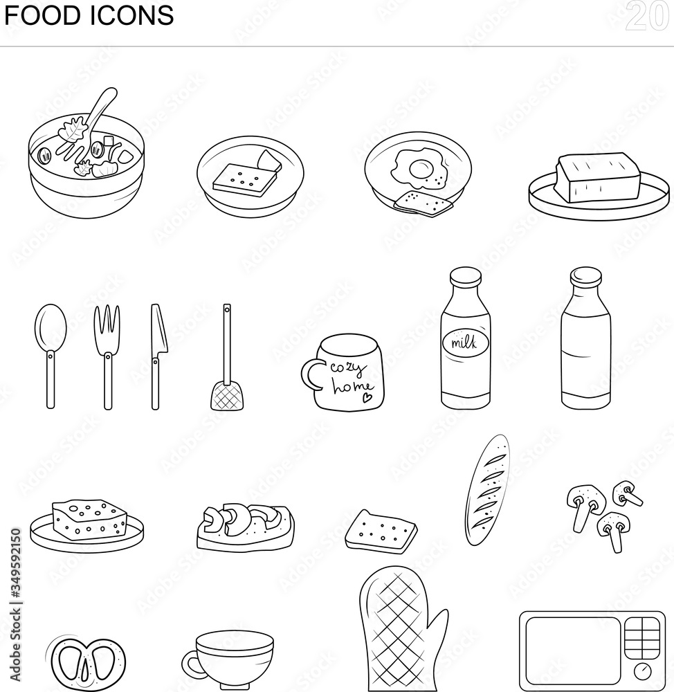 food and drink icons