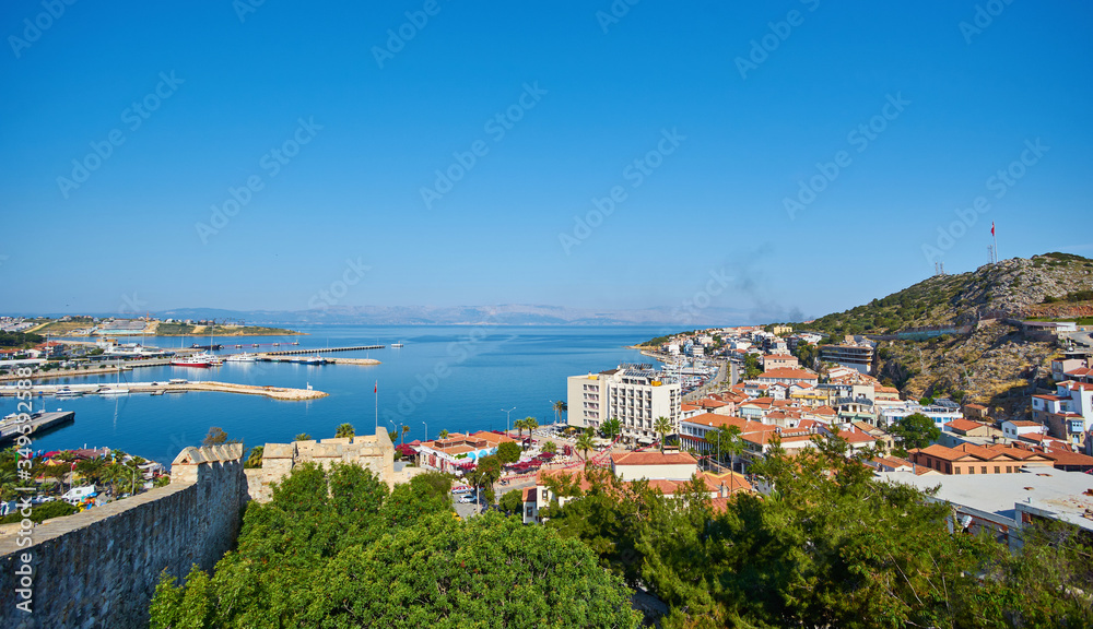 View of Cesme from the castle