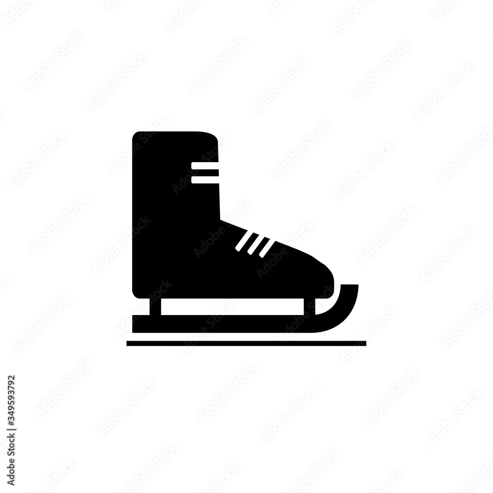 Ice skating sign, symbol, Vector illustration Ice skating sign, symbol, Vector illustration