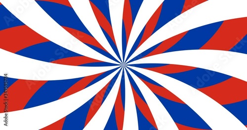 Animation of an abstract colorful background that rotates clockwise