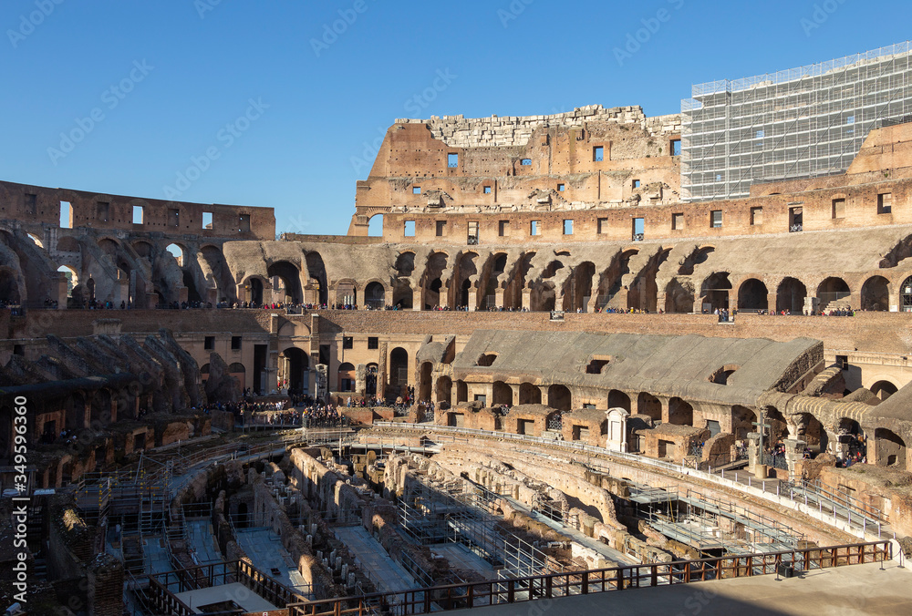 Colosseum inner view, Rome, Italy