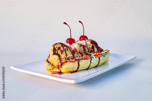 Obraz na płótnie banana split