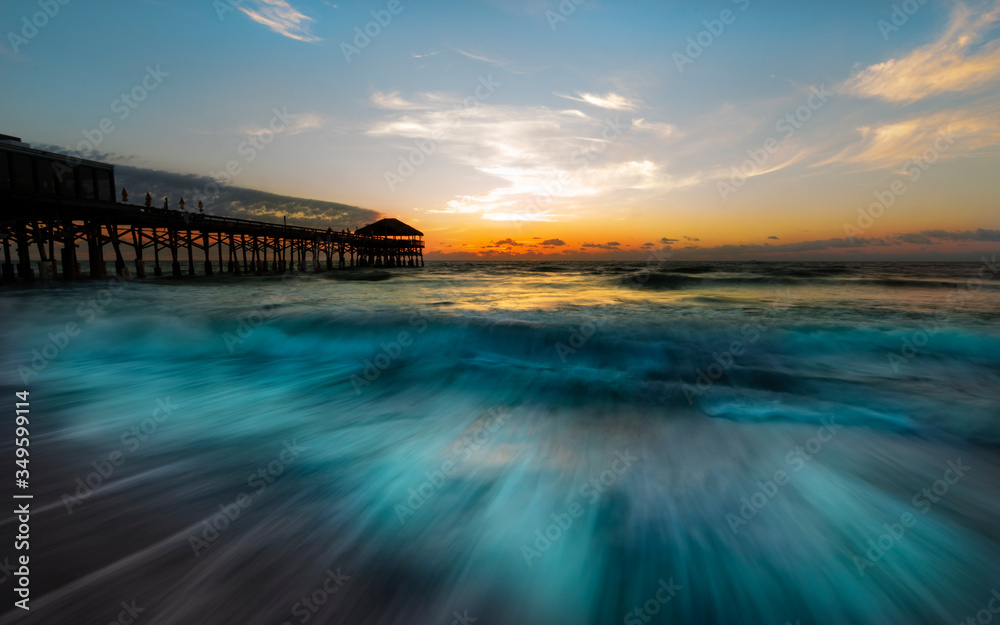 sunrise over the sea in Cocoa Beach