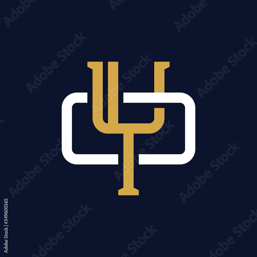 Initial Letter YO OY Monogram Logo Design