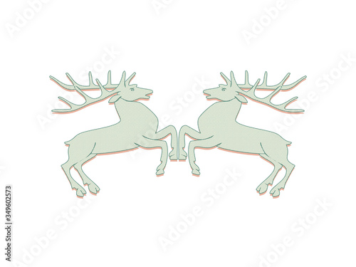 Deers are measured by forces