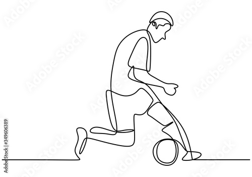 Continuous line drawing. Il...