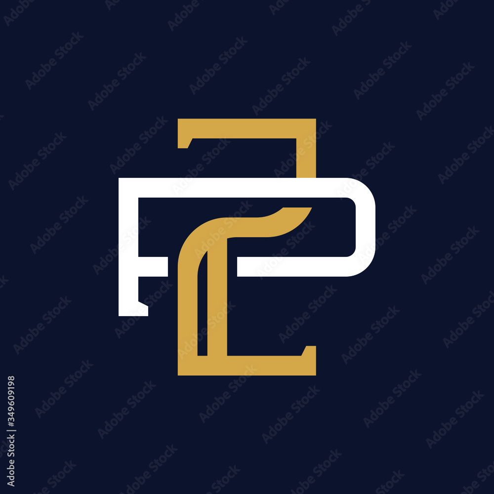 Initial Letter ZP PZ Monogram Logo Design Initial Letter ZP PZ Monogram Logo Design