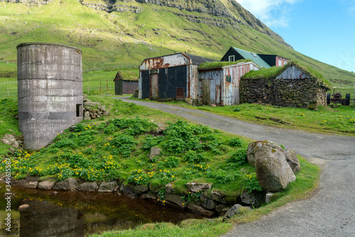 Norðradalur (Nordredal) s a farming village on the western coast of the Faroese island of Streymoy in Tórshavn Municipality. photo