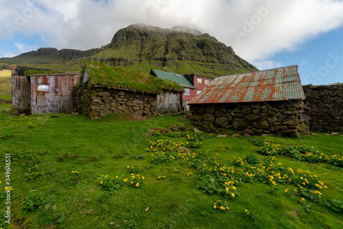 Norðradalur (Nordredal) s a farming village on the western coast of the Faroese island of Streymoy in Tórshavn Municipality. photo