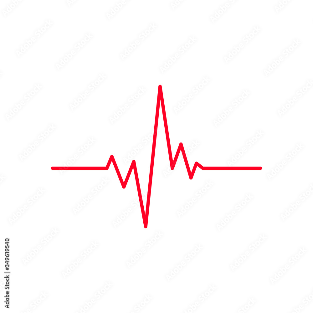 Cardiogram icon vector illustration isolated on white