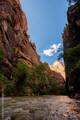 Entrance to the Narrows in Zion national park