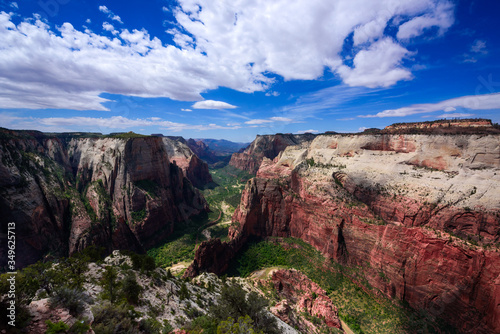 Zion canyon seen from observation point