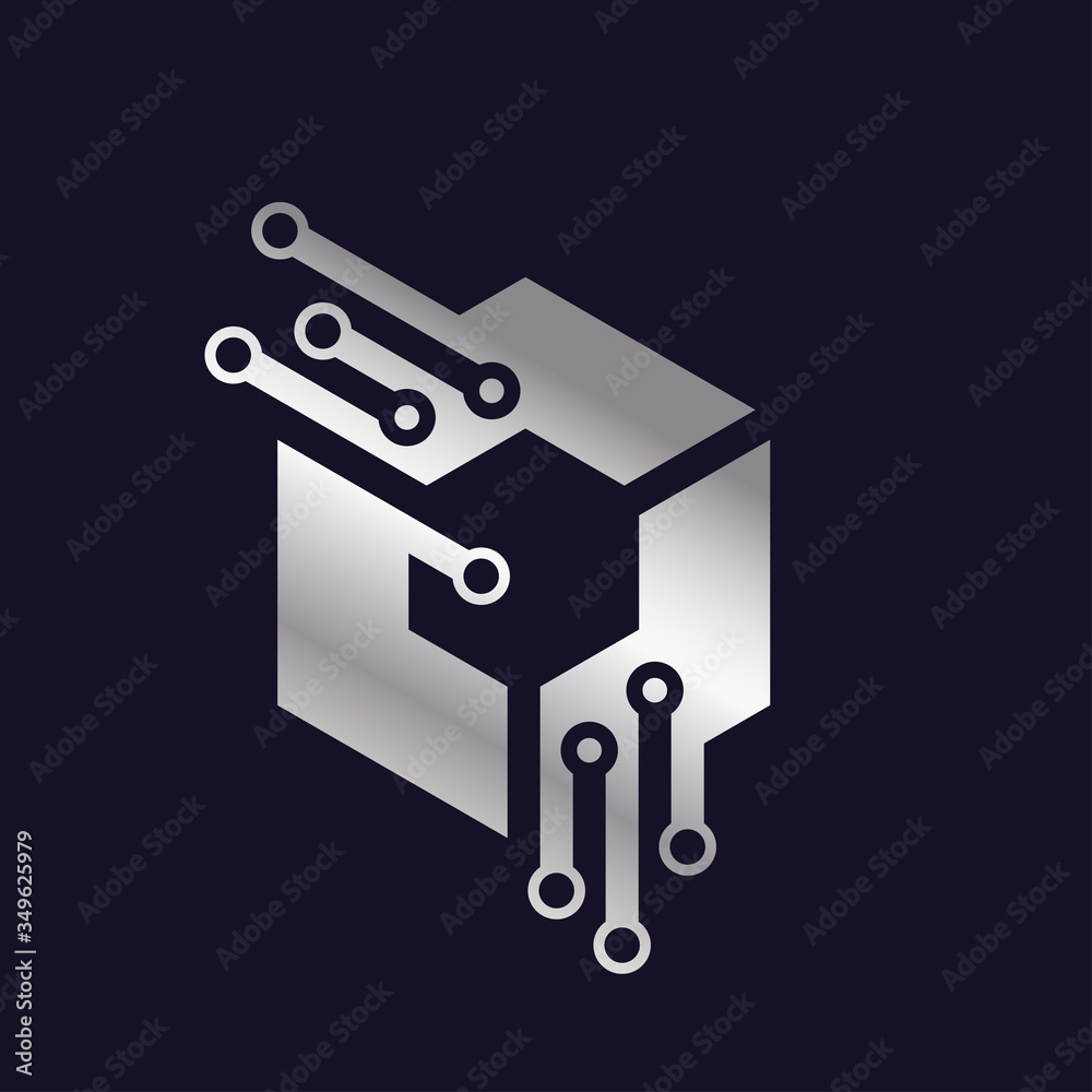 Vector digital abstract logo. Company identity. EPS 10 Vector digital abstract logo. Company identity. EPS 10