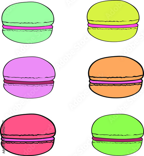 Macarons set 