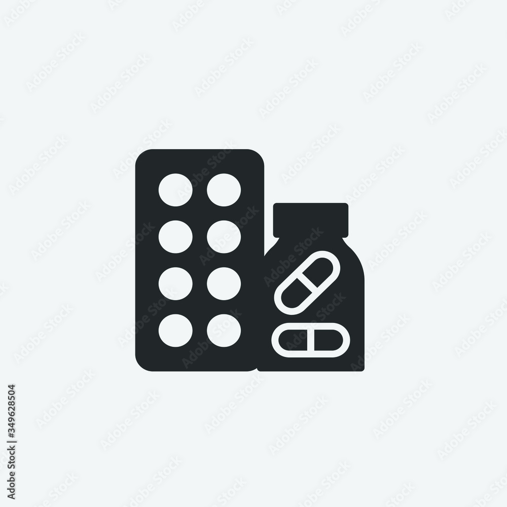 medicine vector icon illustration sign medicine vector icon illustration sign
