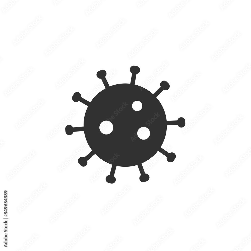 Vecton virus icon isolated on white background. Vecton virus icon isolated on white background.