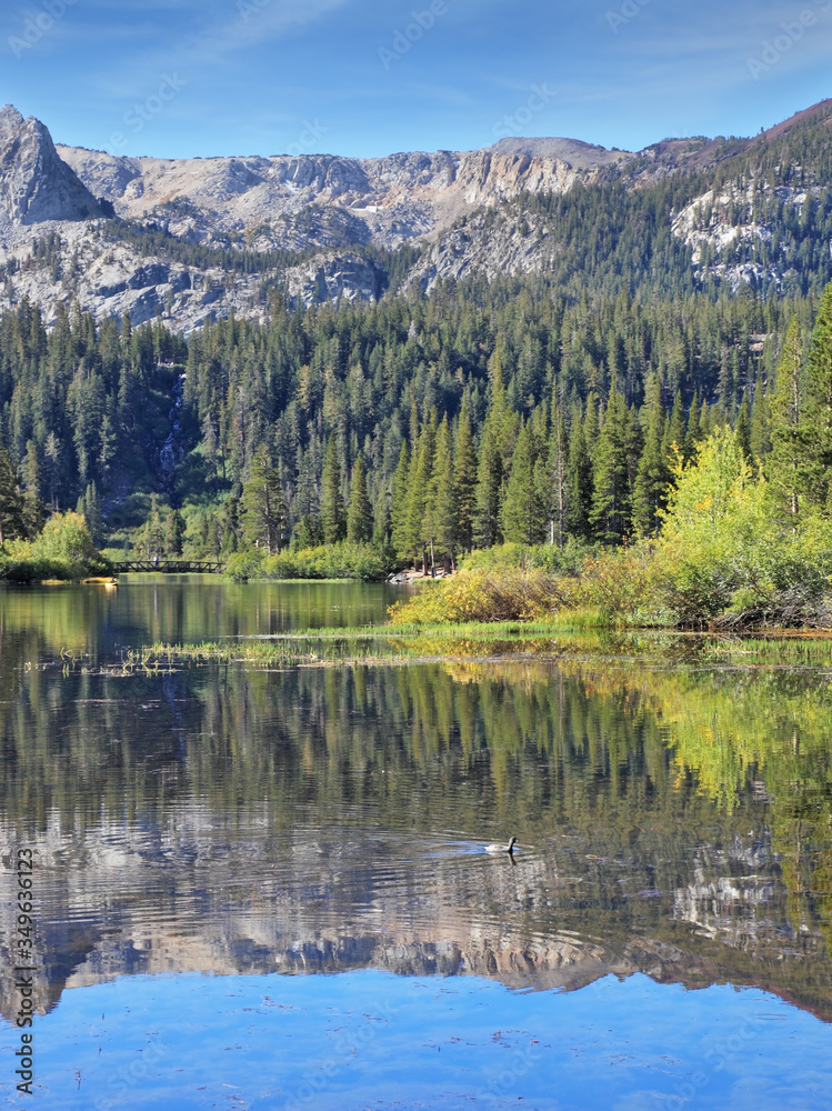 A lovely lake in the mountains of California A lovely lake in the mountains of California