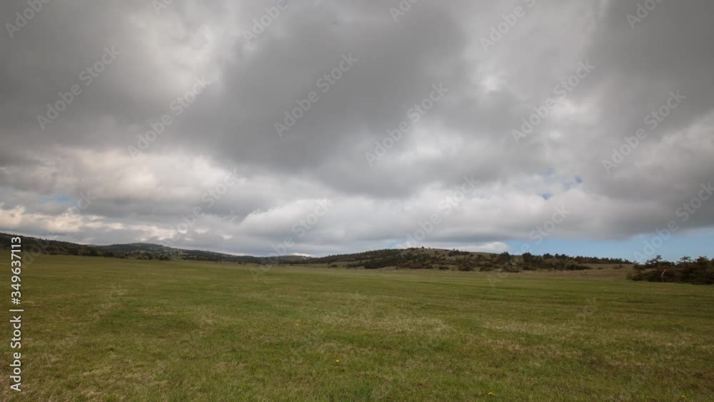 Time Lapse. The movement of clouds in the spring in the mountains of the Crimea peninsula. Time Lapse. The movement of clouds in the spring in the mountains of the Crimea peninsula.