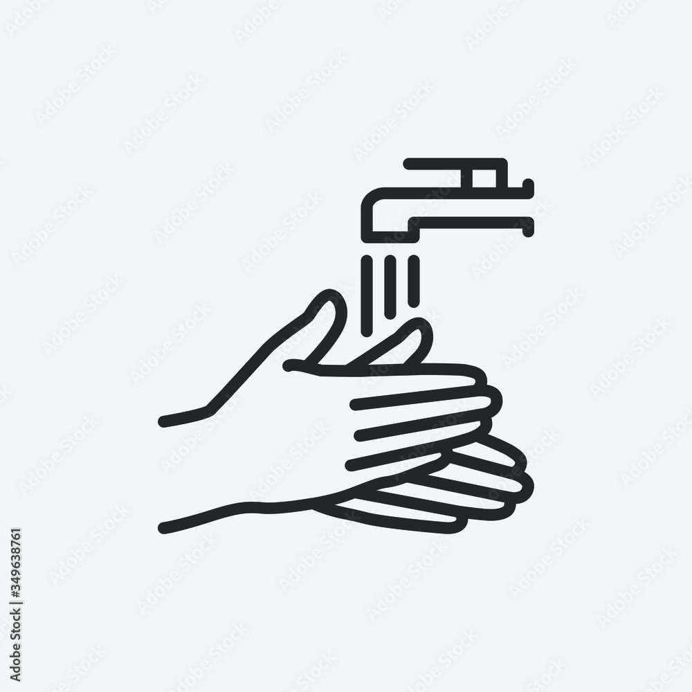 washing hands vector icon illustration sign for web and design washing hands vector icon illustration sign for web and design