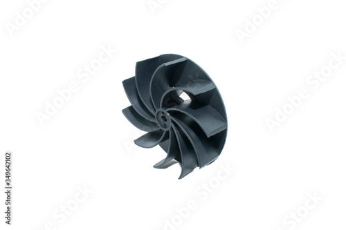 Blower cleaner fan blade black isolated vacuum cleaner blade