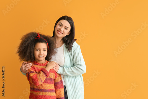 Happy woman with little ado...