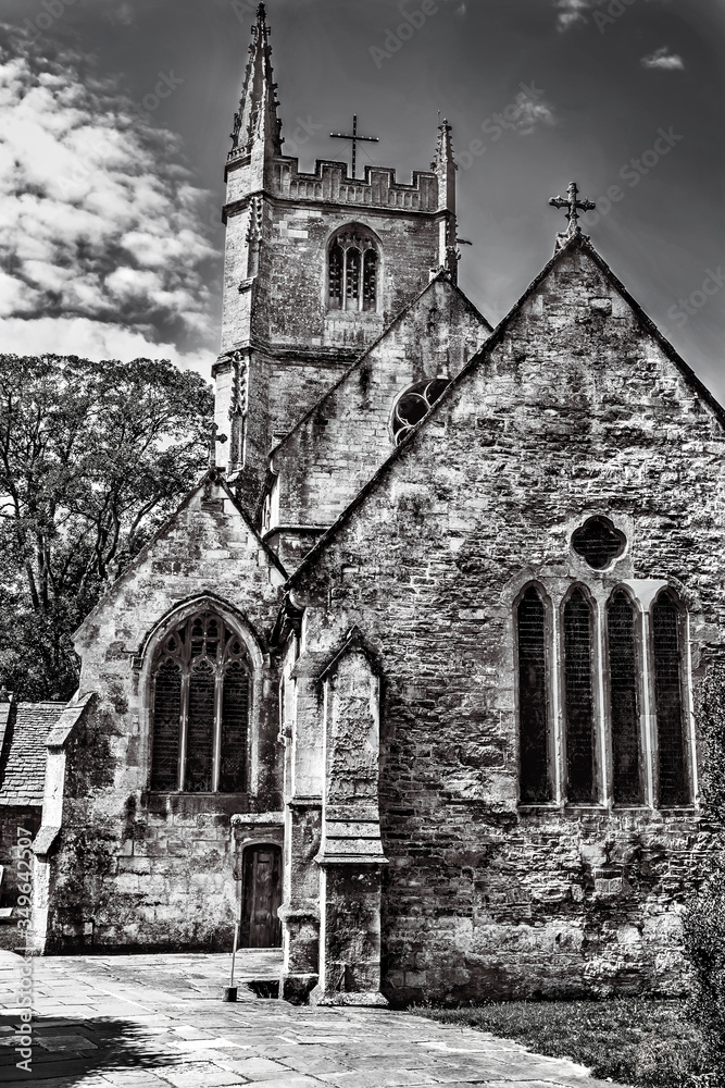 St Bartholomew's Church in dramatic style in Corsham, England St Bartholomew's Church in dramatic style in Corsham, England
