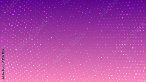 Violet blurred vector background with halftone effect. Smooth pink and purple gradient. Violet background. Halftone wallpaper. Creative backdrop. Vector template. Minimal style. Cover layout template.