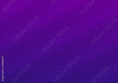 Violet blurred vector background with halftone effect. Smooth blue and purple gradient. Violet background. Halftone wallpaper. Creative backdrop. Vector template. Minimal style. Cover layout template.