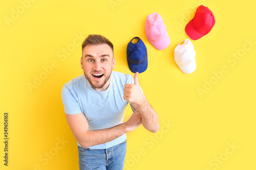 Handsome man with stylish c...