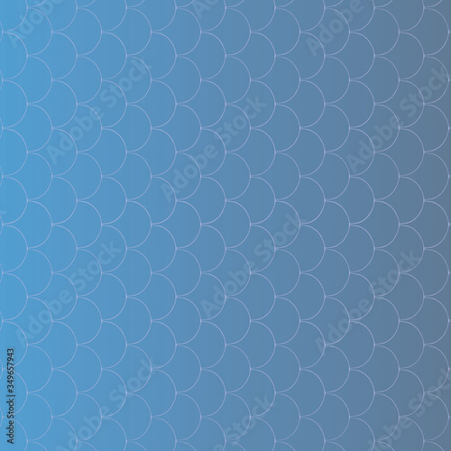 Ceramic tiles in the form of scales. Multicolored ceramic tile with geometric pattern for wall and floor decoration. Texture for interior design project. 3D illustration.