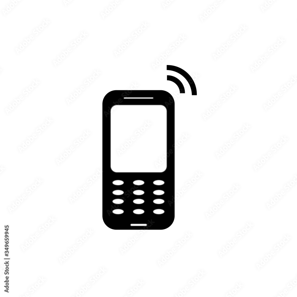 hand phone logo icon vector