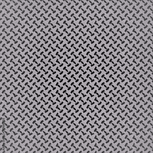 Fragment fabric in black and white colors for decoration. The texture for use in graphic and architectural project. Pattern of fabric for background. 3D illustration.