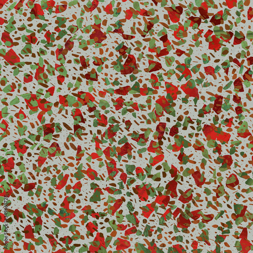 The texture of artificial multicolored stone.  Stone crumb patterns and textures of minerals for background. Illustration.