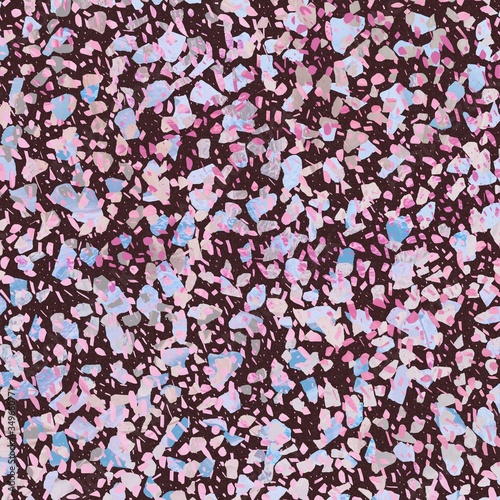 The texture of artificial multicolored stone.  Stone crumb patterns and textures of minerals for background. Illustration.