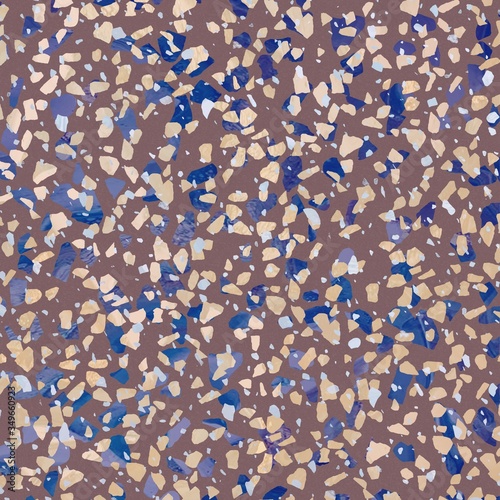The texture of artificial multicolored stone.  Stone crumb patterns and textures of minerals for background. Illustration.