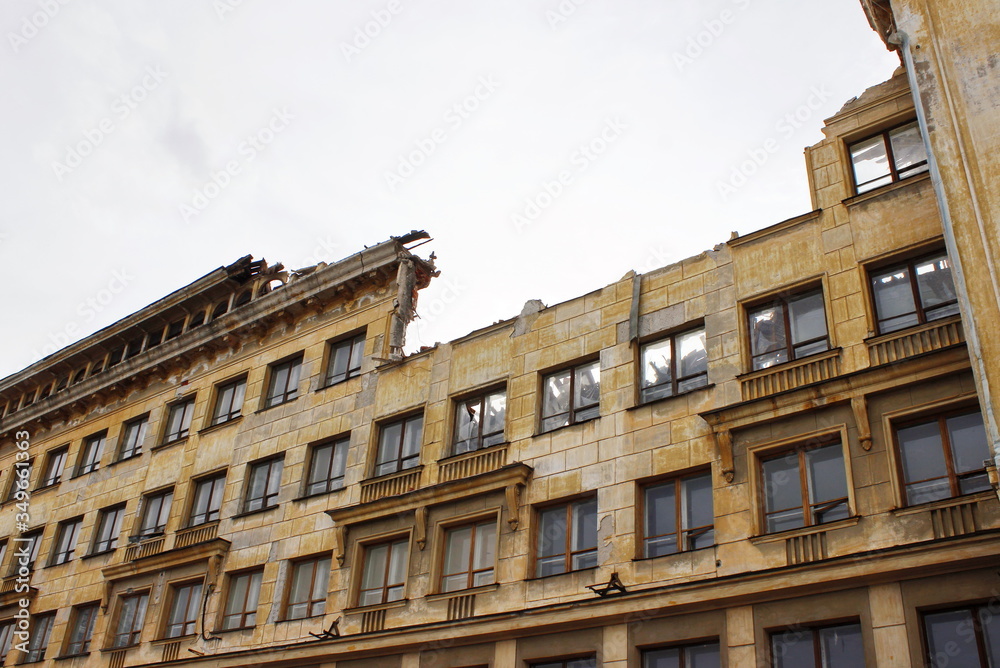 facade of an old building in paris facade of an old building in paris
