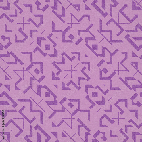 Fragment of multicolored fabric for decoration. The texture for use in graphic and architectural project. Pattern of fabric for background. 3D illustration.