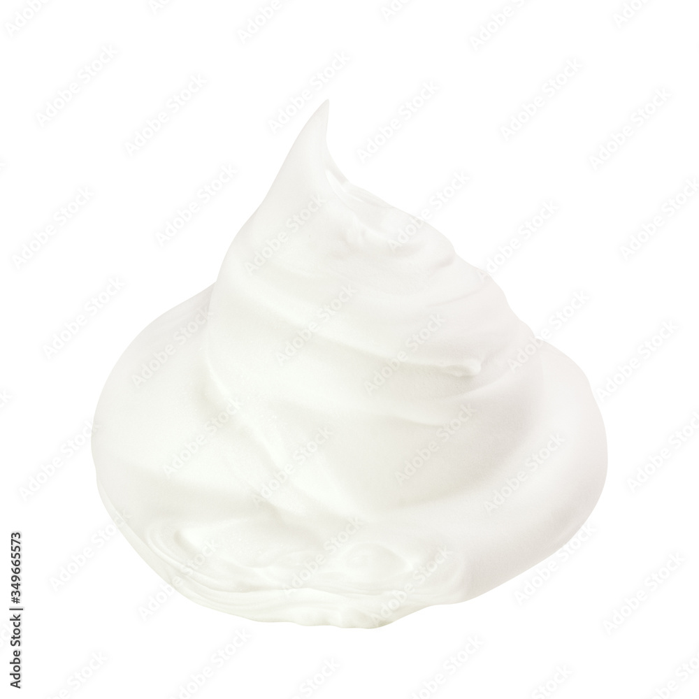 Whipped cream isolated on white background Whipped cream isolated on white background